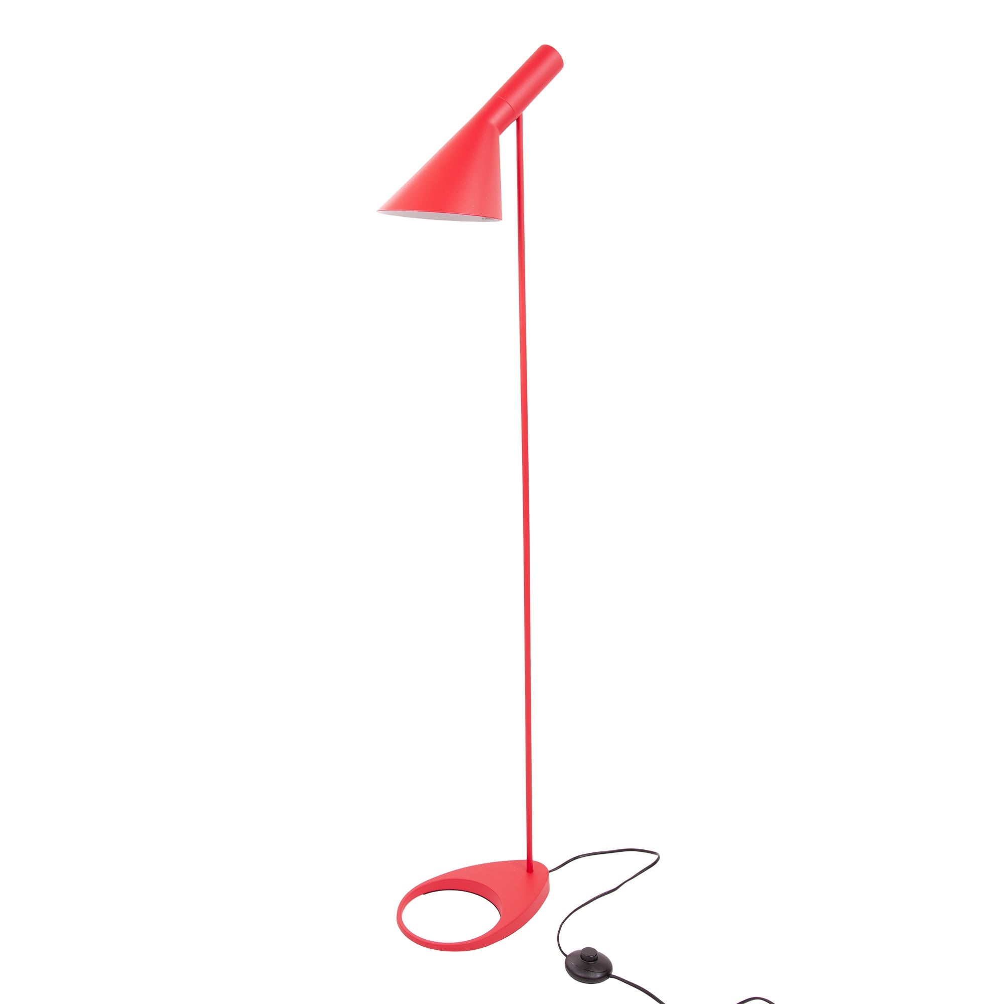 Arne Jacobsen style, Gulvlampe DD D AJ Lampe rød