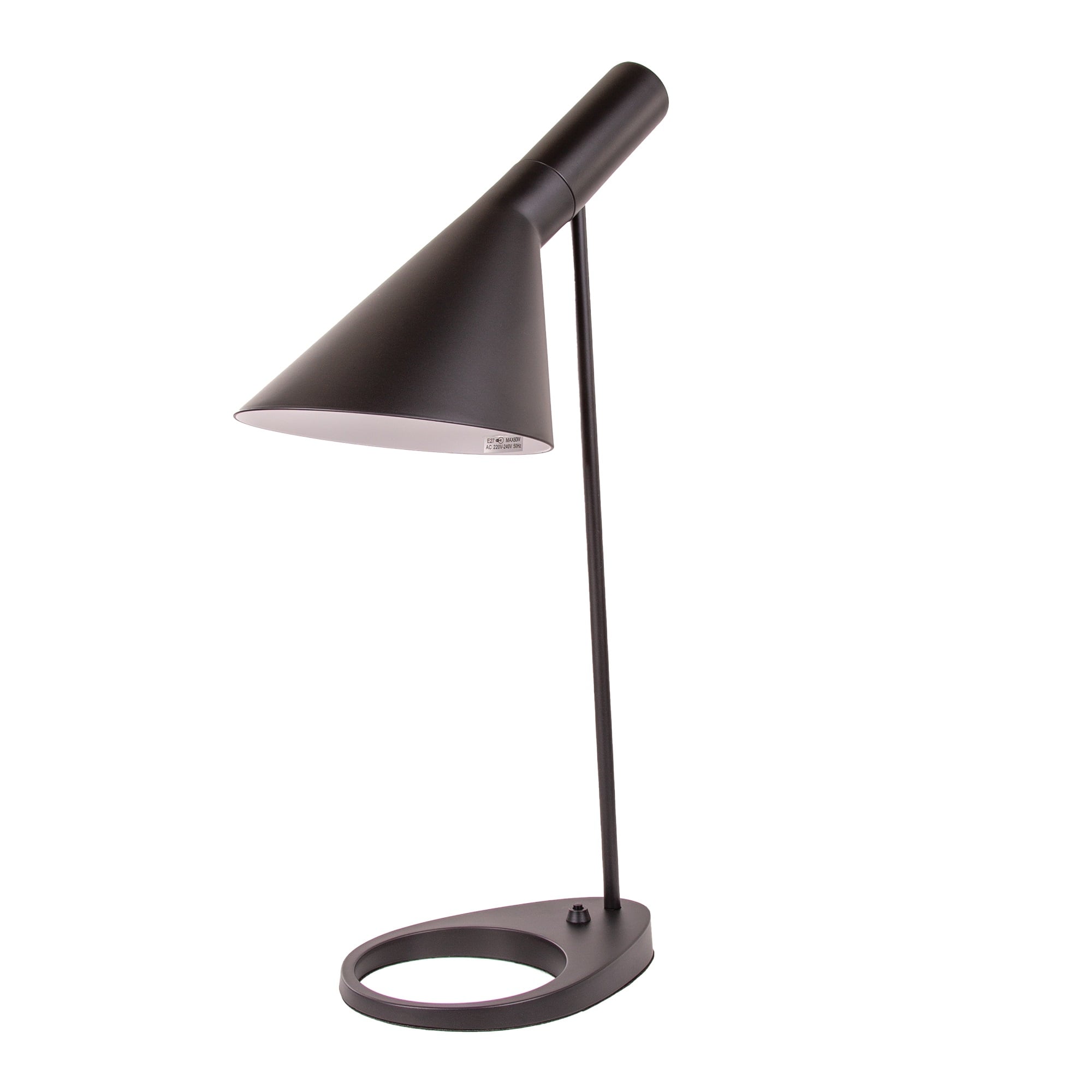 Arne Jacobsen style, Bordlampe DD D AJ Lampe sort