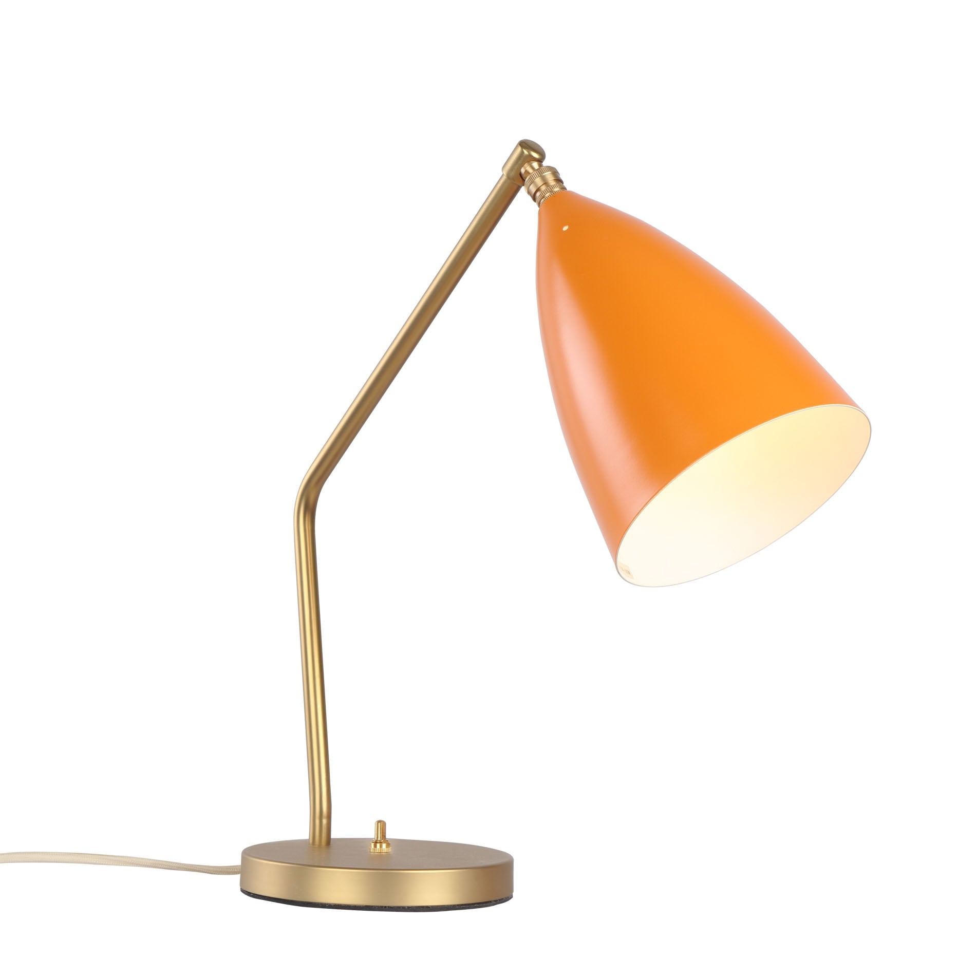 Greta Magnusson style, Bordlampe Gräshoppa orange