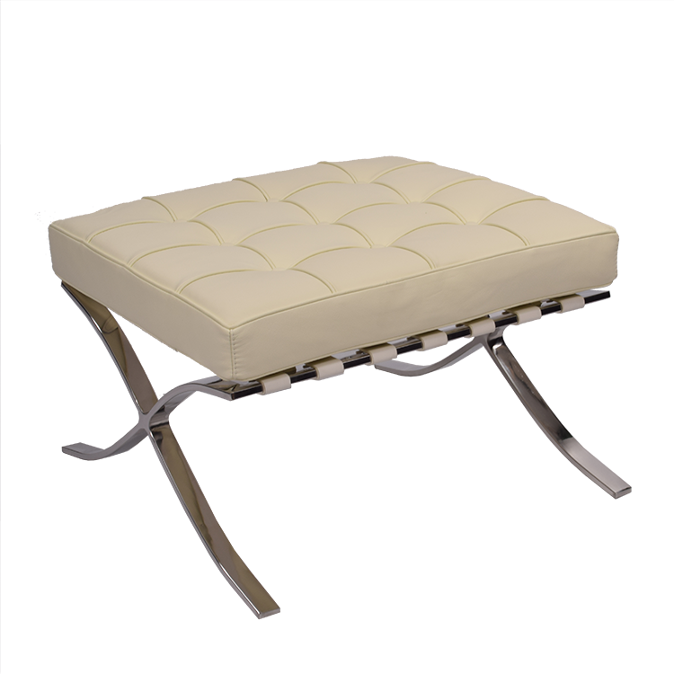 Ludwig Mies vd Rohe style, Skammel Barcelona Pavillion creme