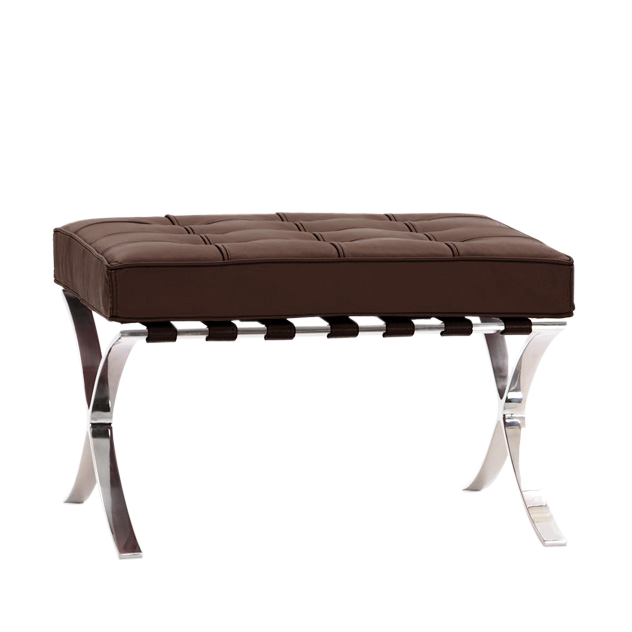 Ludwig Mies vd Rohe style, Skammel Barcelona Pavillion brun