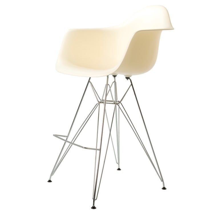 Charles Eames style, Barstol DAR PP creme
