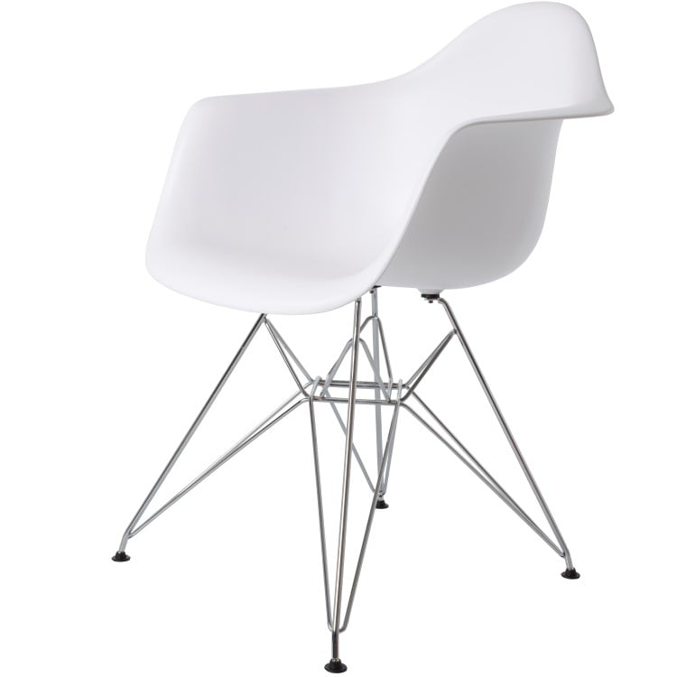 Charles Eames style, Spisebordsstol DAR PP hvid