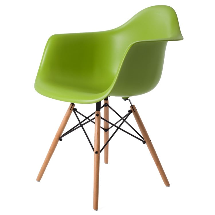Charles Eames style, Spisebordsstol DAW PP grøn