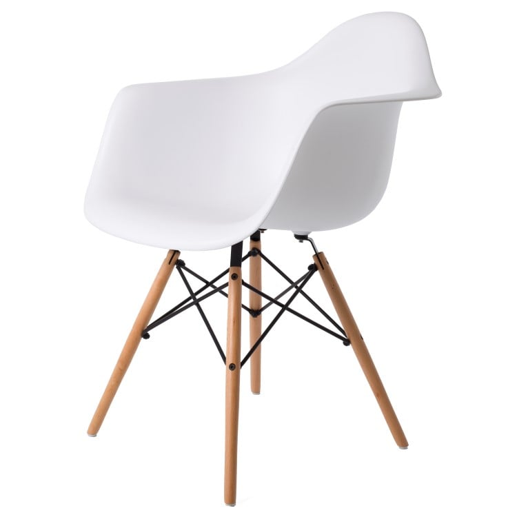 Charles Eames style, Spisebordsstol DAW PP hvid