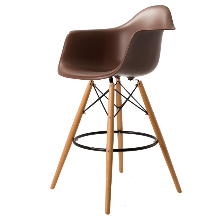 Charles Eames style, Barstol DAW PP brun