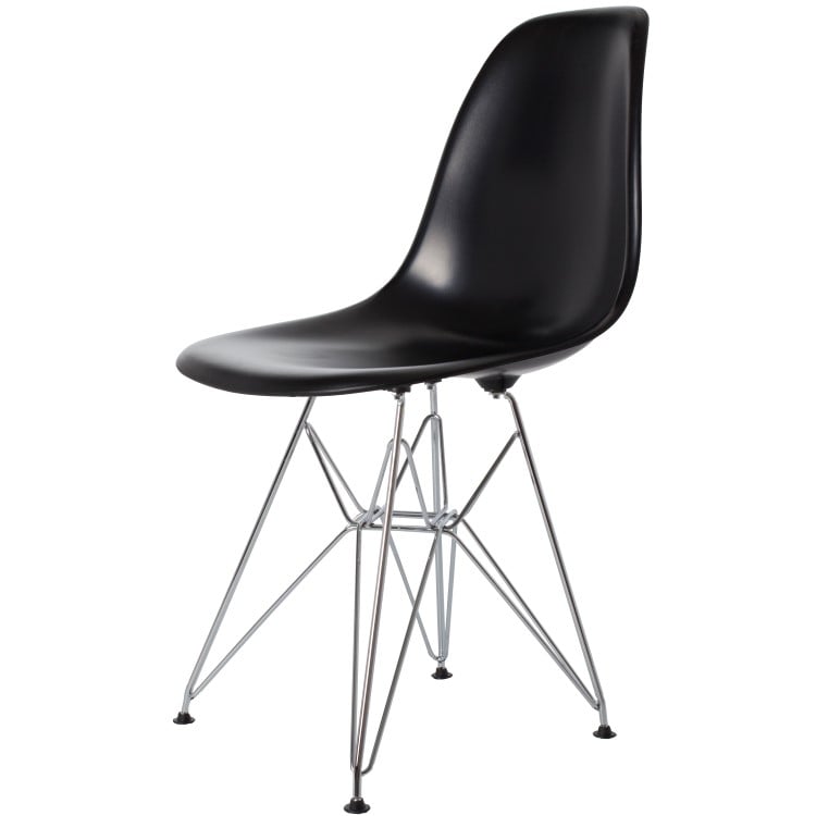 Charles Eames style, Spisebordsstol DSR ABS sort