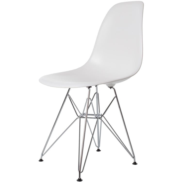 Charles Eames style, Spisebordsstol DSR ABS hvid