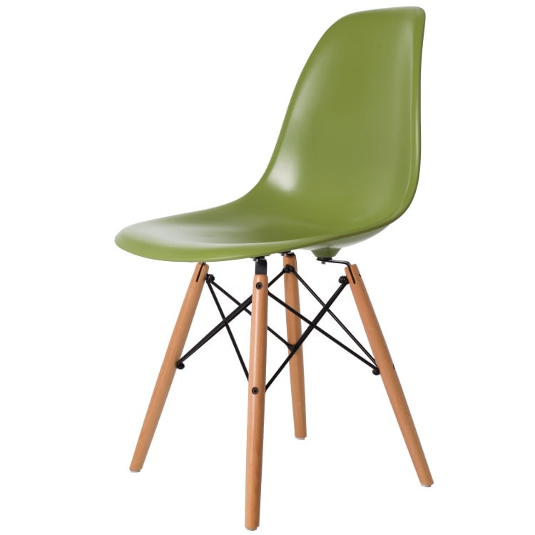 Charles Eames style, Spisebordsstol DSW ABS grøn
