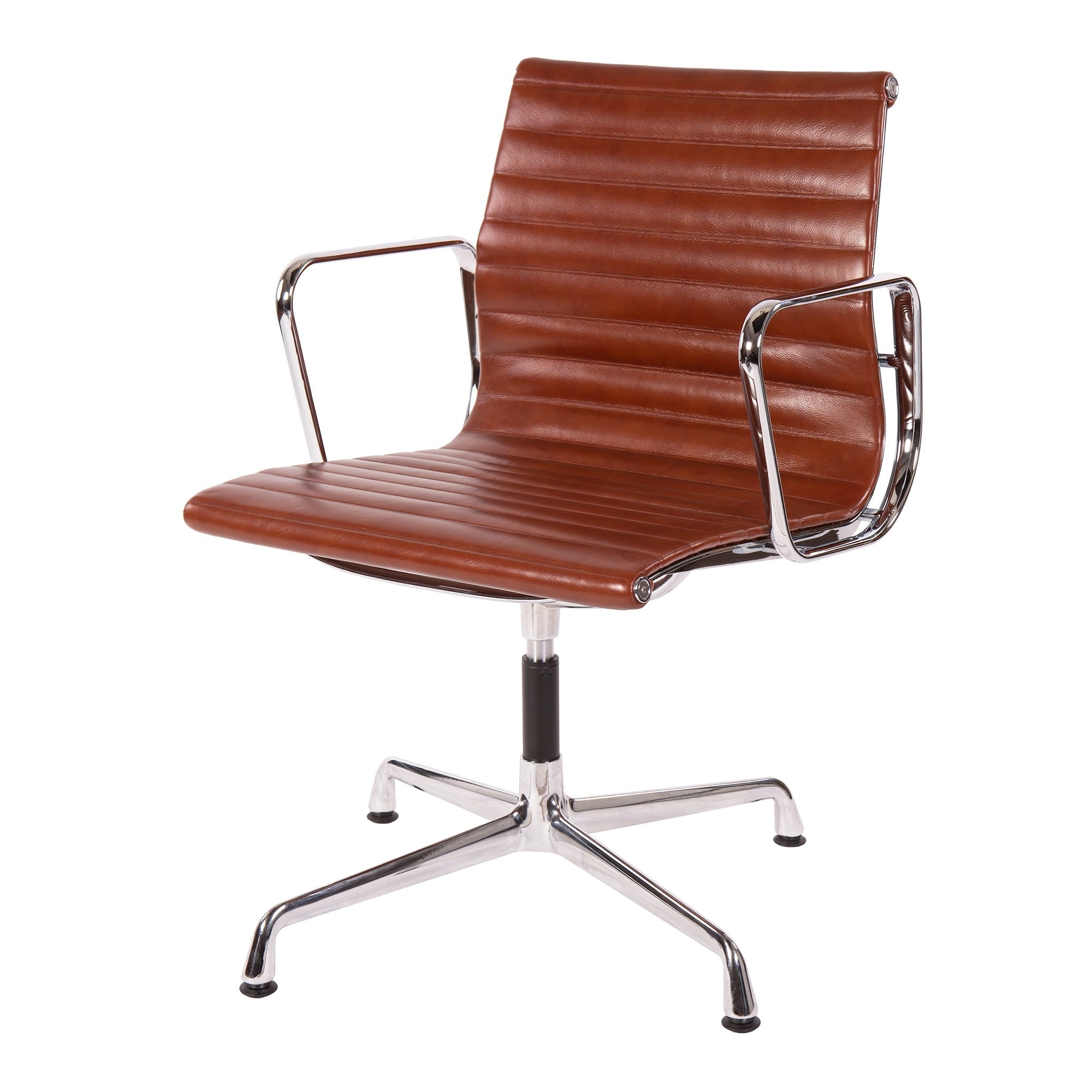 Charles Eames style, Konferencestol EA108 læder antik