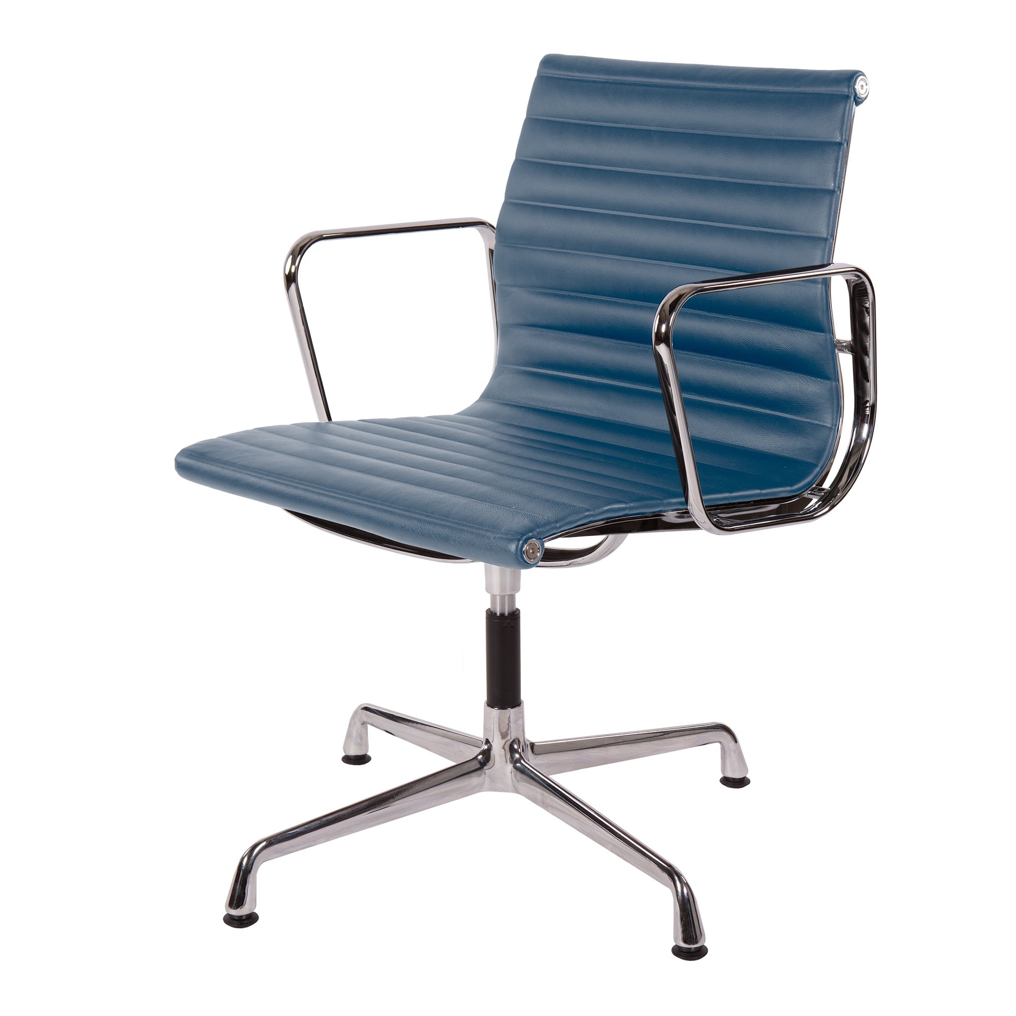 Charles Eames style, Konferencestol EA108 læder blå
