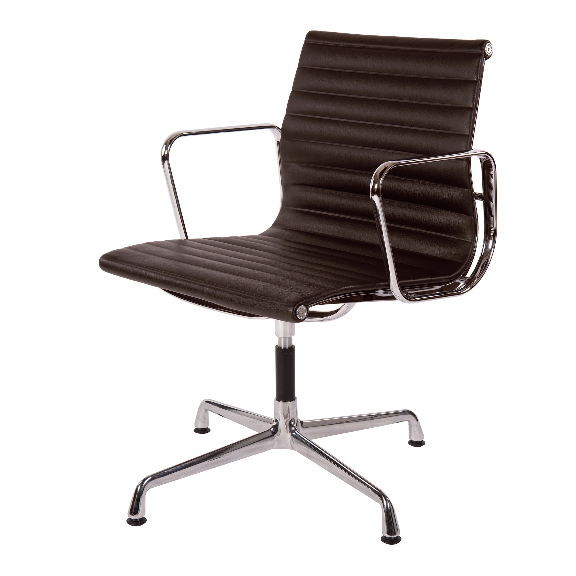 Charles Eames style, Konferencestol EA108 læder brun