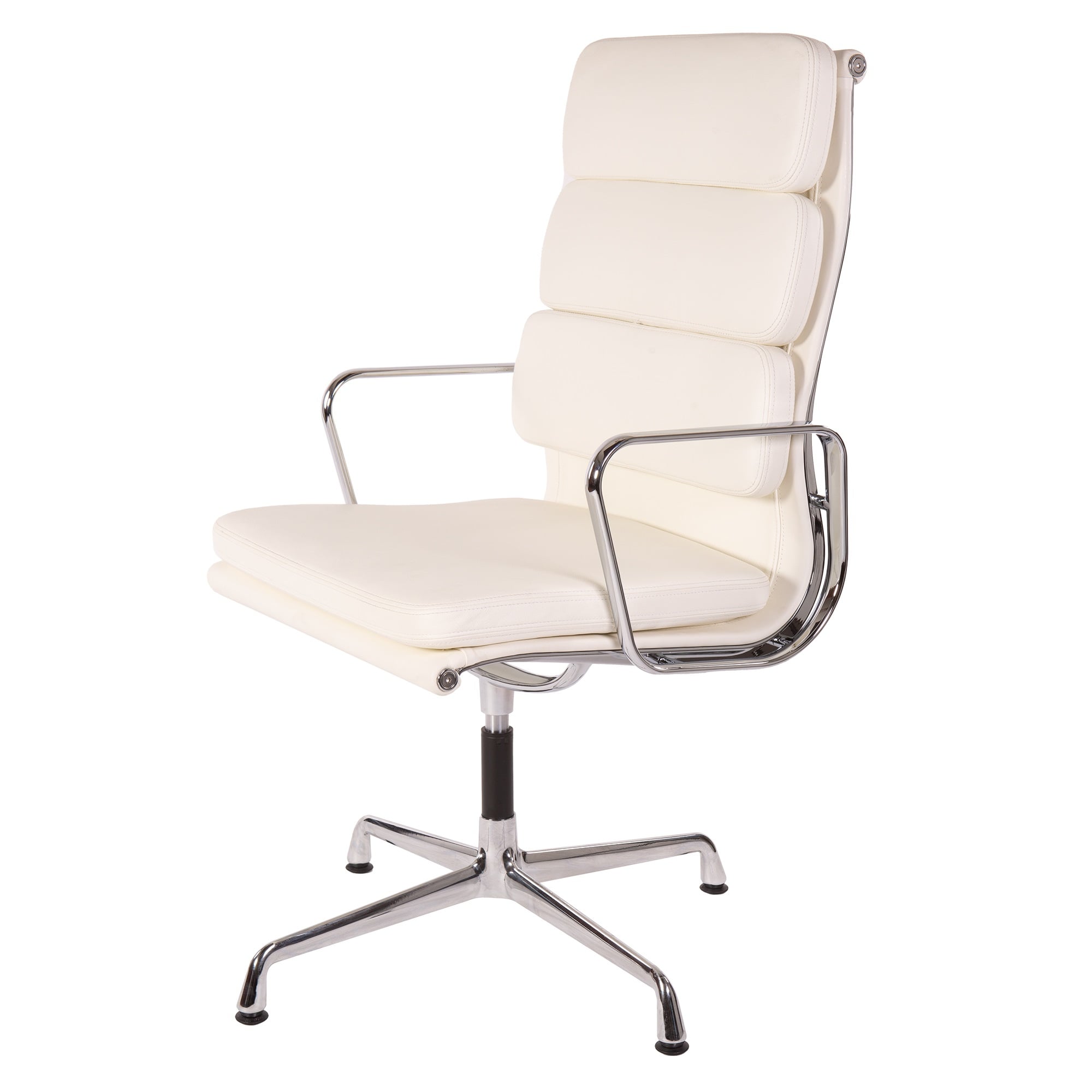 Charles Eames style, Konferencestol EA208 høj ryg creme