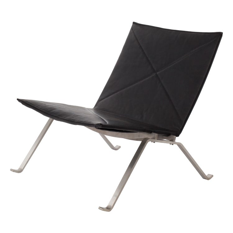 Poul Kjaerholm style, Lænestol PK22 sort