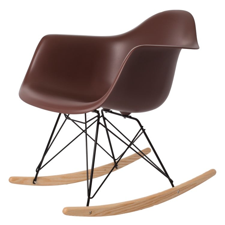 Charles Eames style, Gyngestol RAR sort stel PP brun