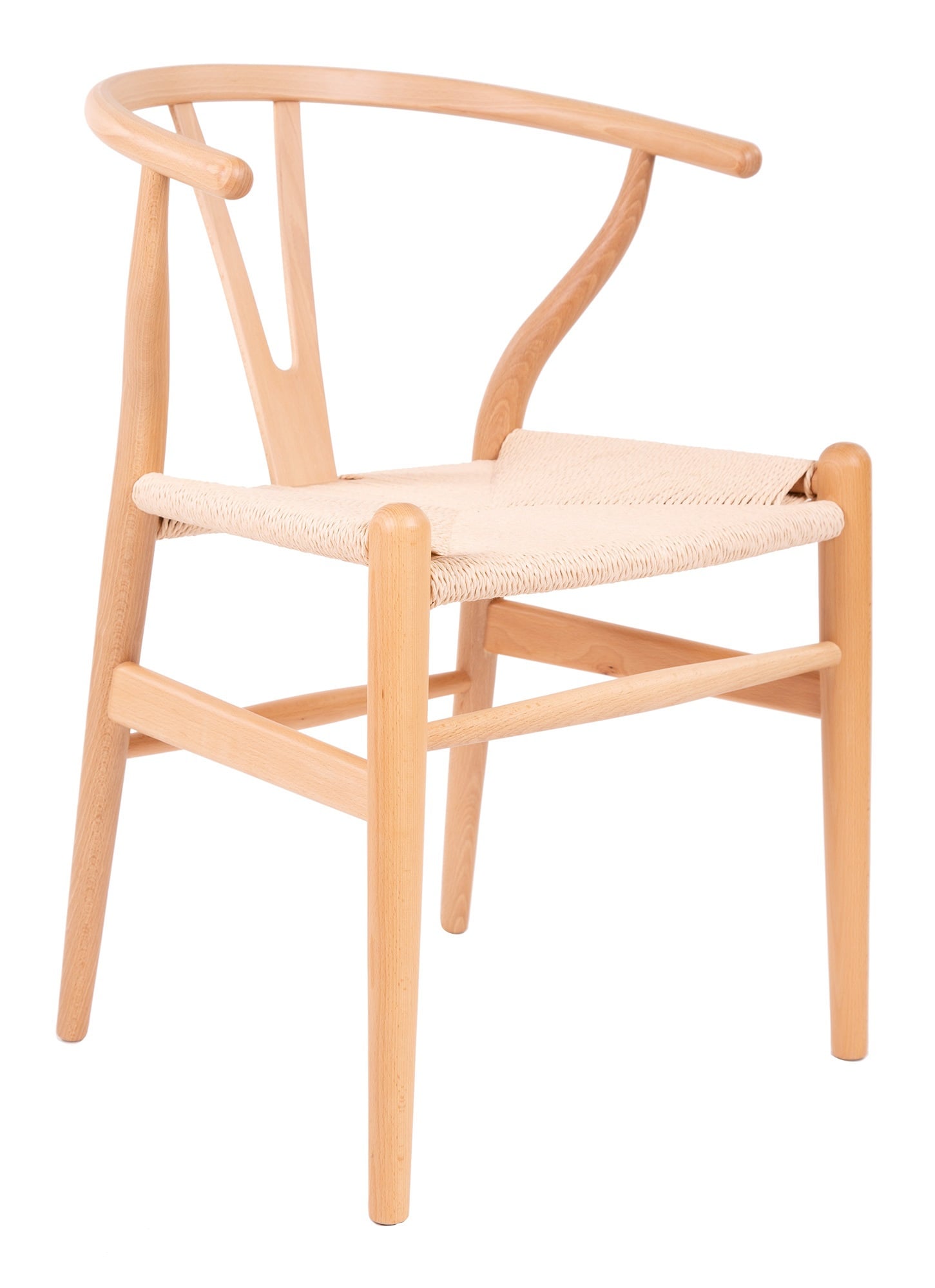 Wegner style, Spisebordsstol Y-chair wishbone CH24 naturel natural