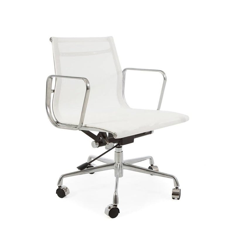 Charles Eames style, Kontorstol EA117 mesh netweave hvid