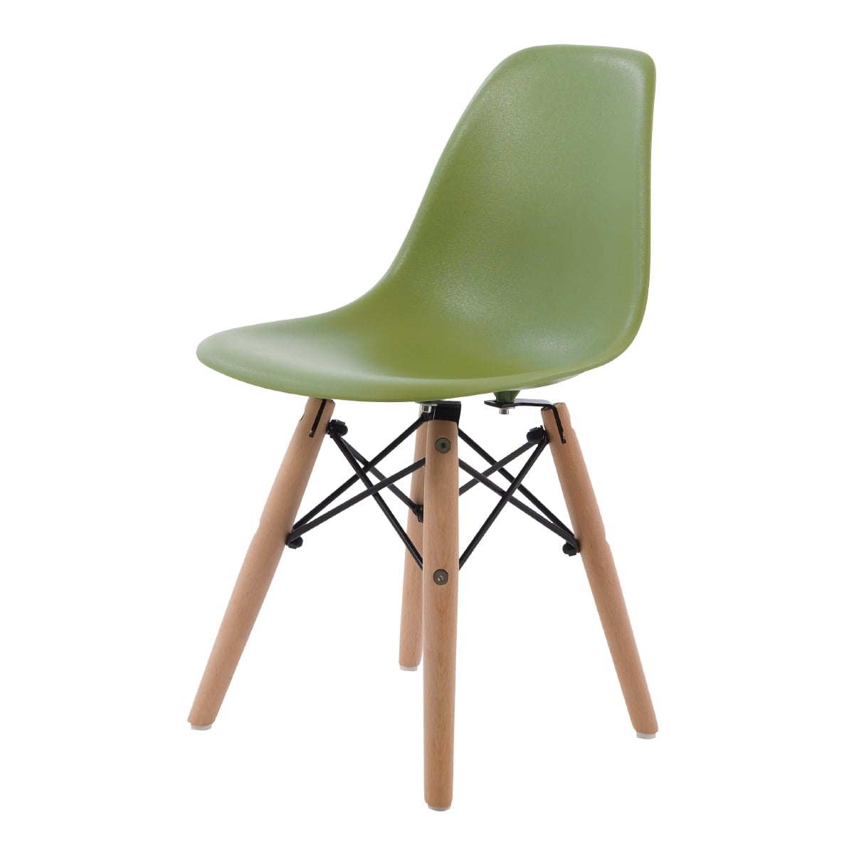Charles Eames style, Højstol DSW Junior hvid (blank)