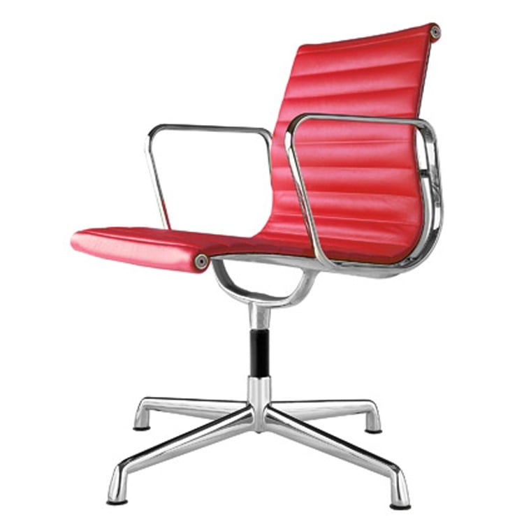 Charles Eames style, Konferencestol EA108 læder rød
