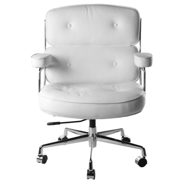 Charles Eames style, Kontorstol ES104 hvid