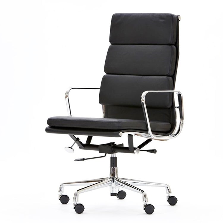 Charles Eames style, Kontor EA219 læder sort