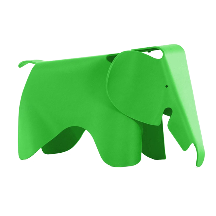 Charles Eames style, Elefant stol Elephant Junior grøn