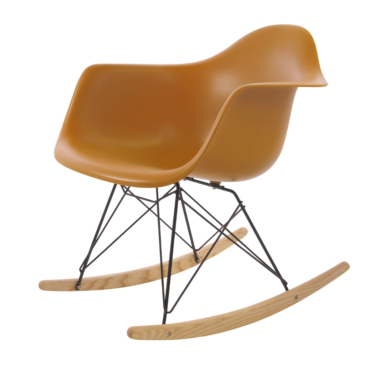 Charles Eames style, Gyngestol RAR sort stel PP ingefær