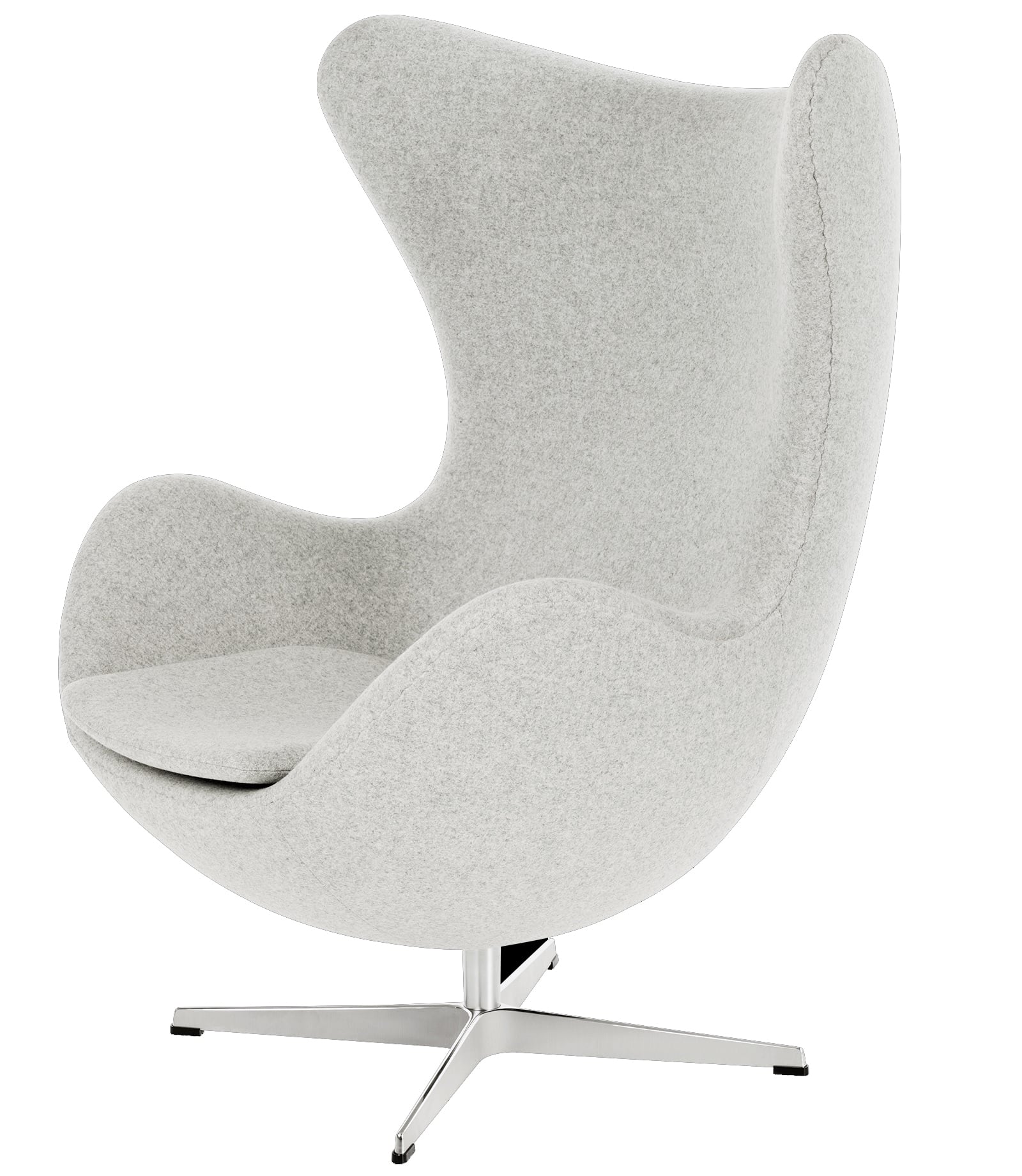 Arne Jacobsen style, Lænestol Egg stol cashmere lysegrå