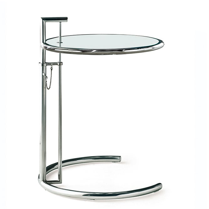 Eileen Gray style, Sidebord E1027 chrome