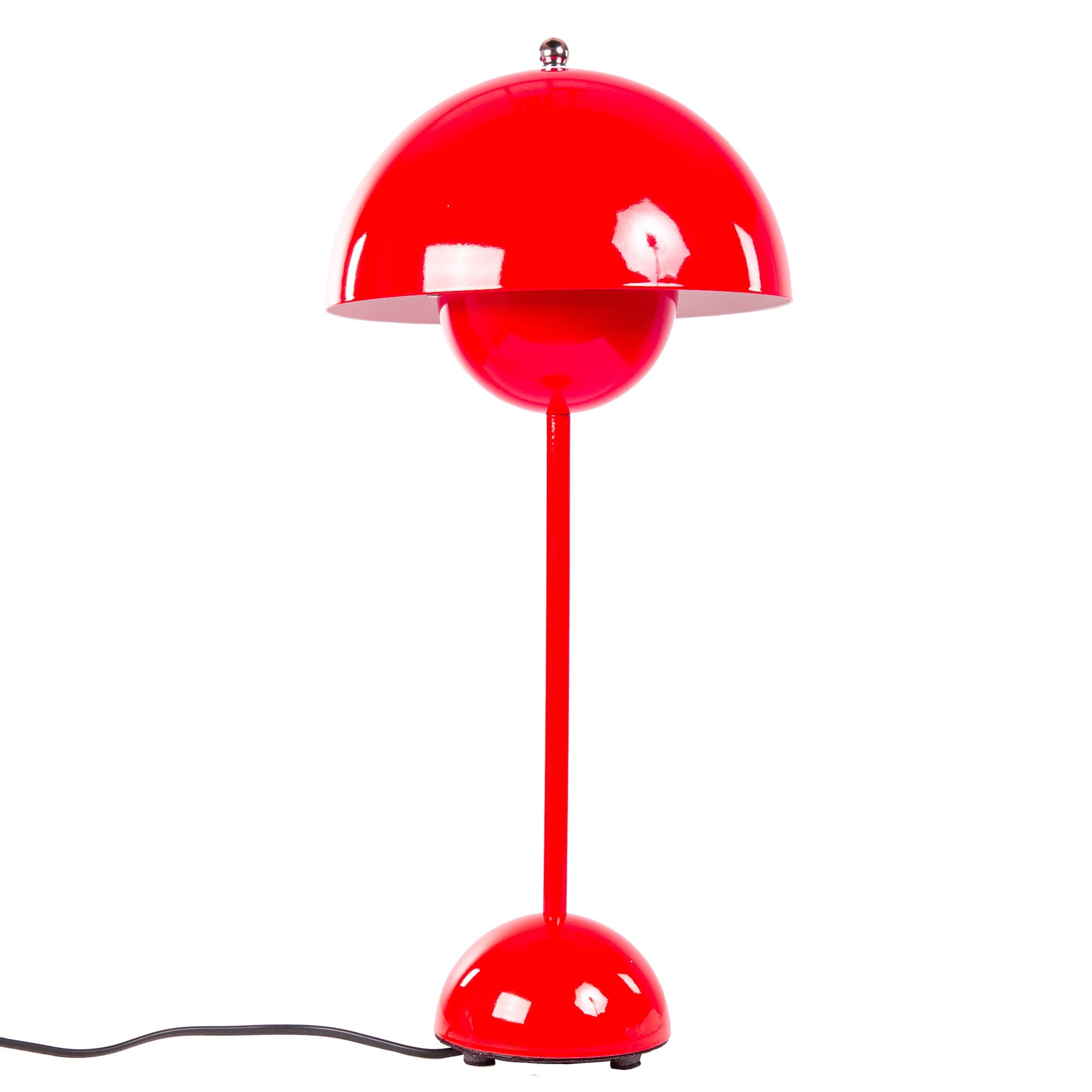 Verner Panton style, Bordlampe Flower pot VP3 rød