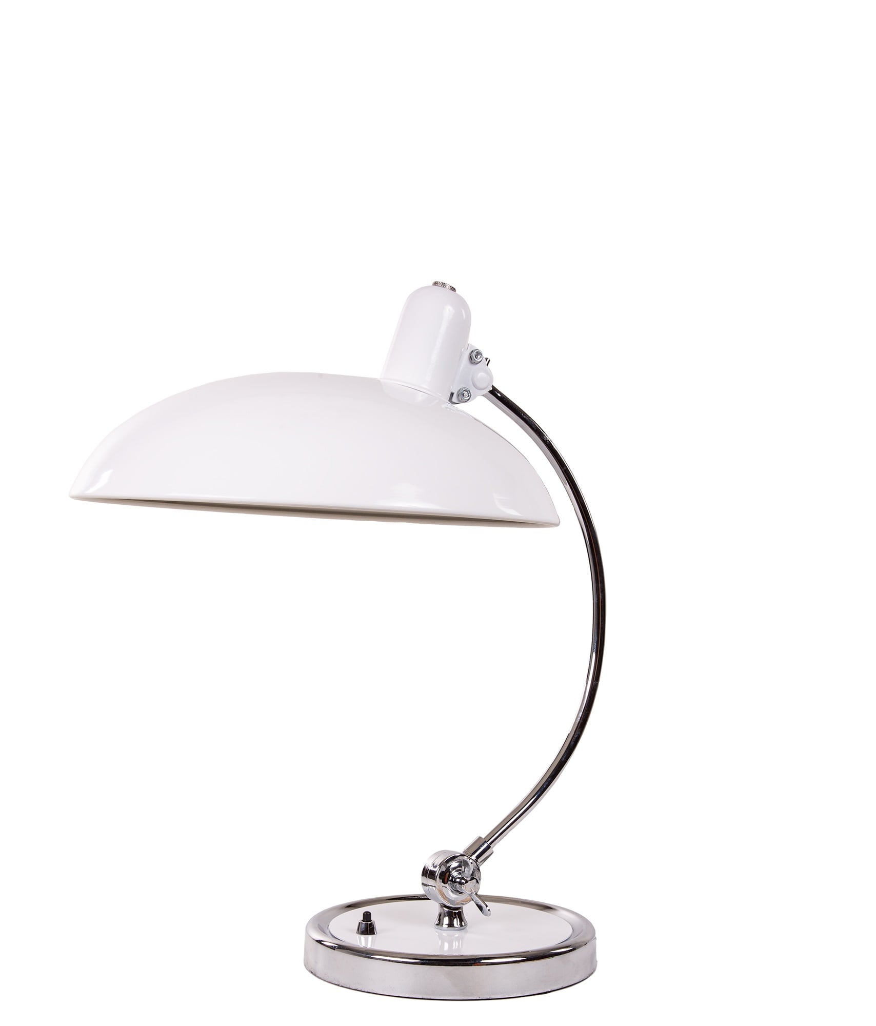 Christian Dell style, Bordlampe Luxus hvid