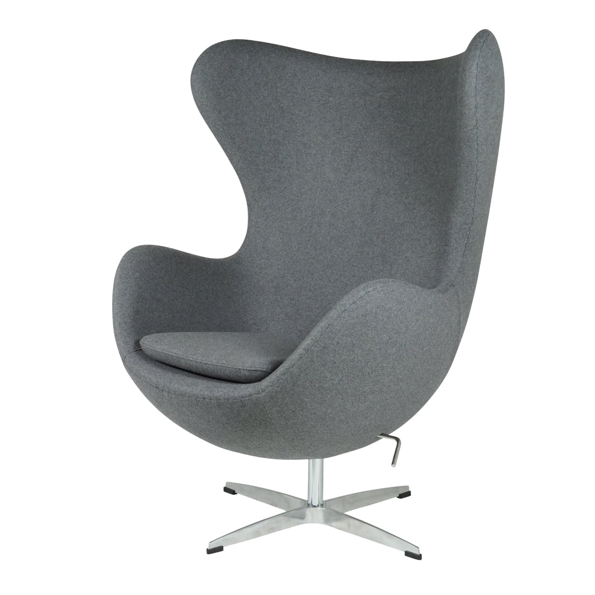 Arne Jacobsen style, Lænestol Egg stol cashmere grå
