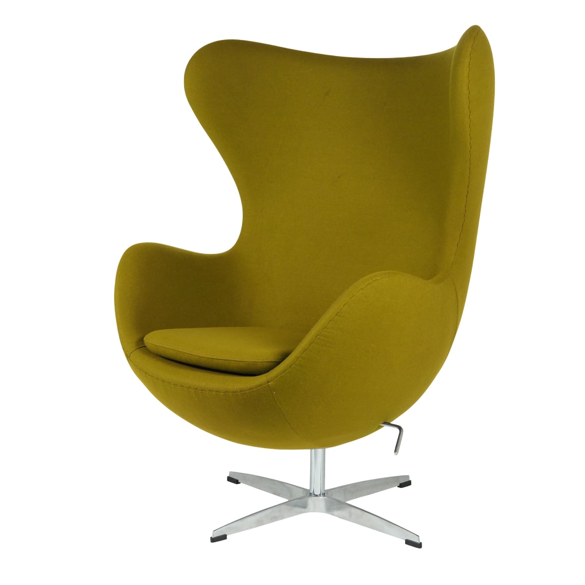 Arne Jacobsen style, Lænestol Egg stol cashmere olivengrøn