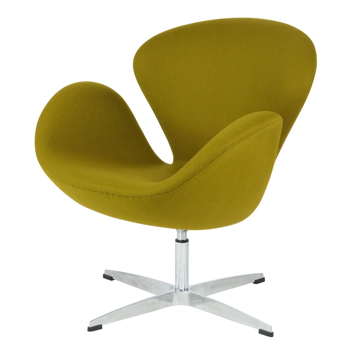 Arne Jacobsen style, Lænestol Swan Cashmere oliven grøn