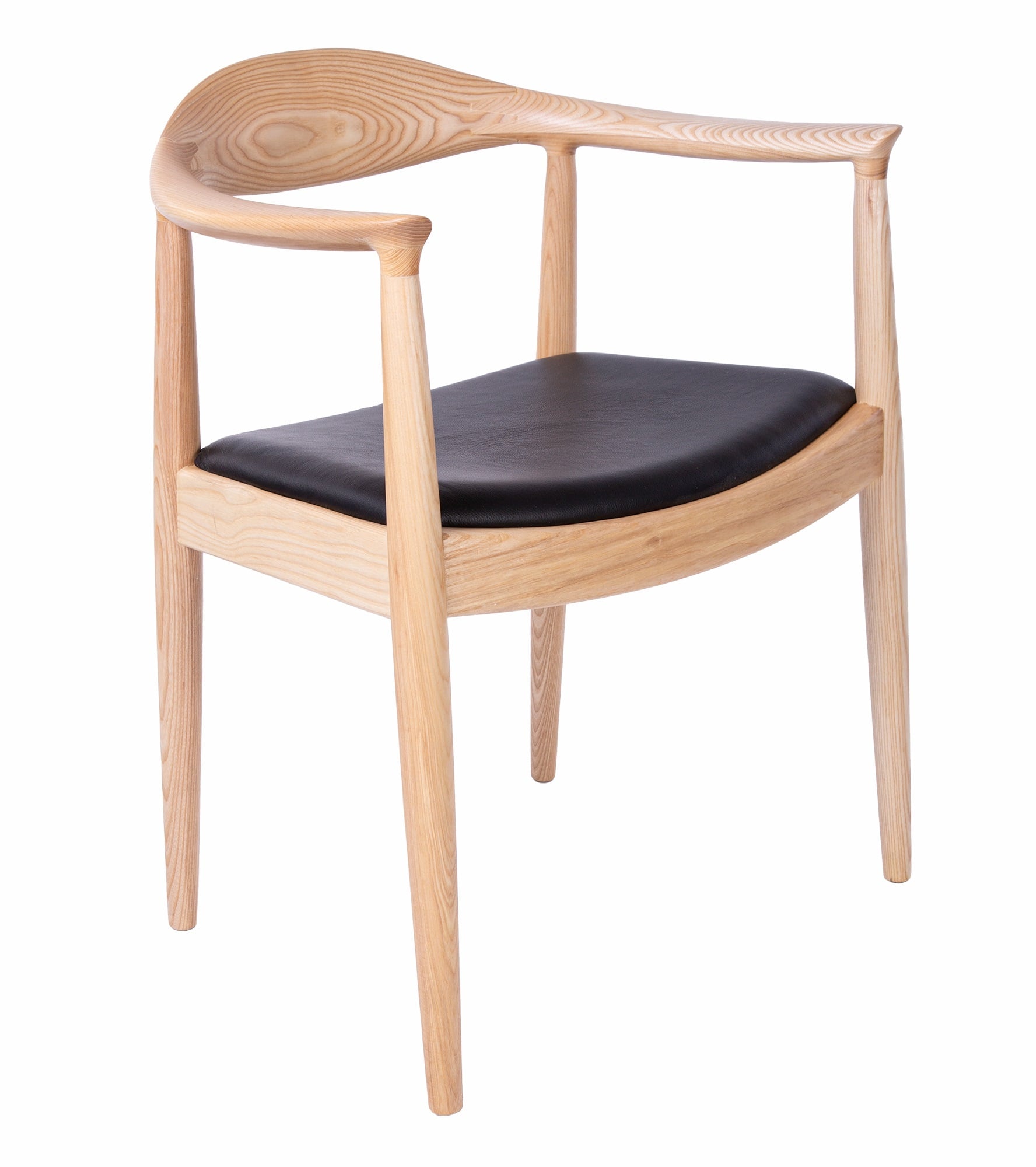 Wegner style, Spisebordsstol kennedy chair læder natural