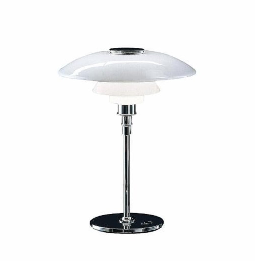Poul Henningsen style, Bordlampe DPH 3/2 large hvid