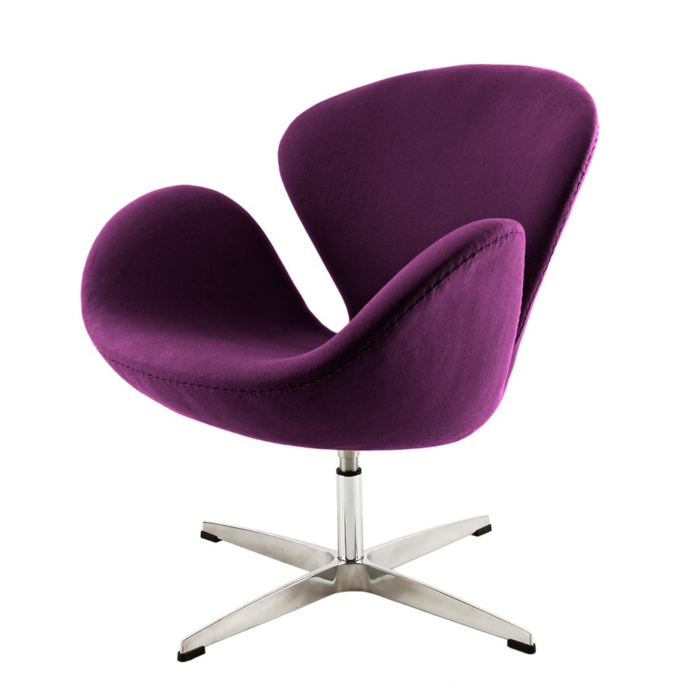 Arne Jacobsen style, Lænestol Swan lilla