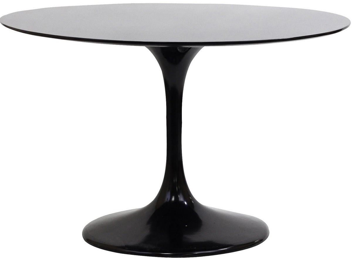 Eero Saarinen style, Spisebord Tulip tabel 120cm sort (blank)