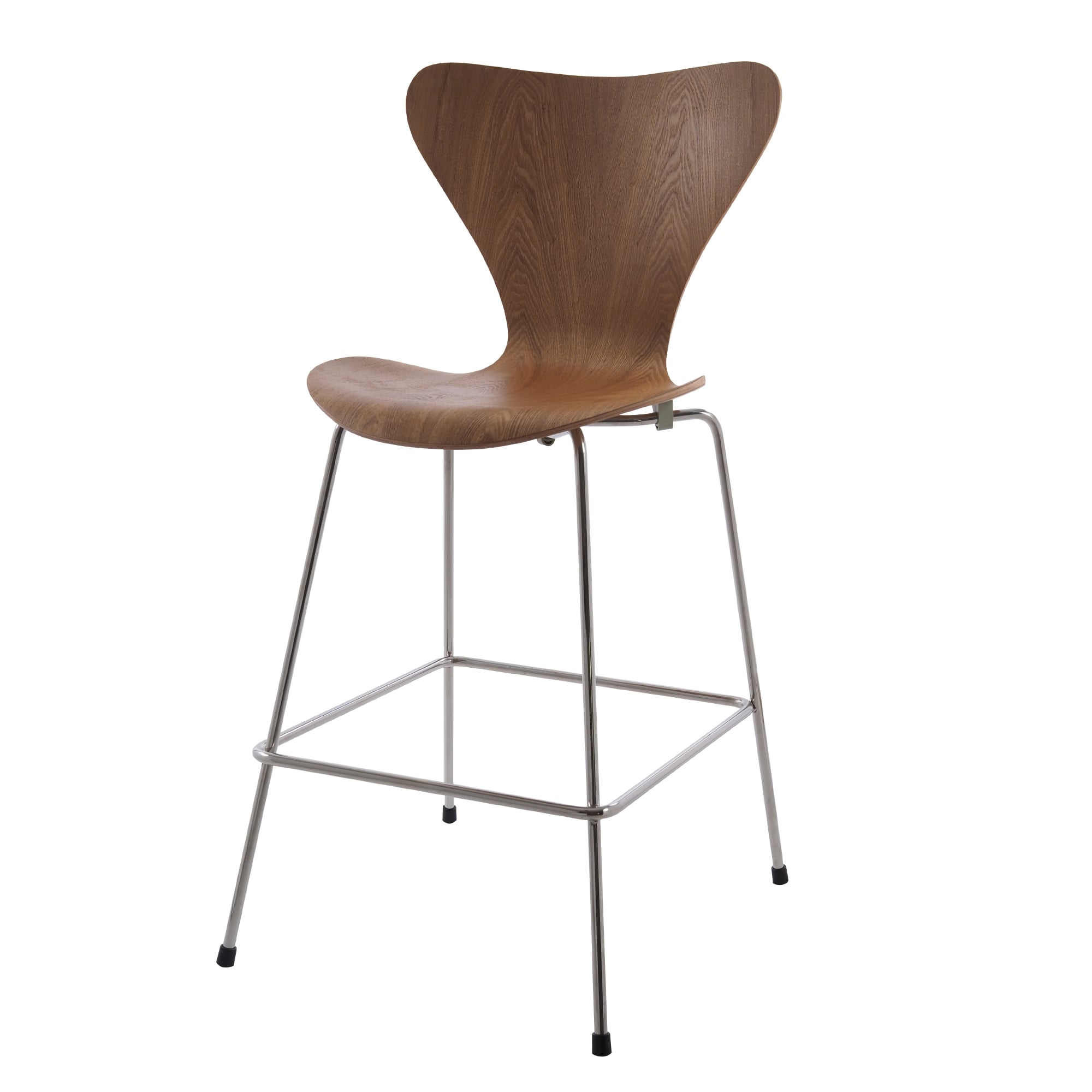 Arne Jacobsen style, Barstol Butterfly series 66cm natural