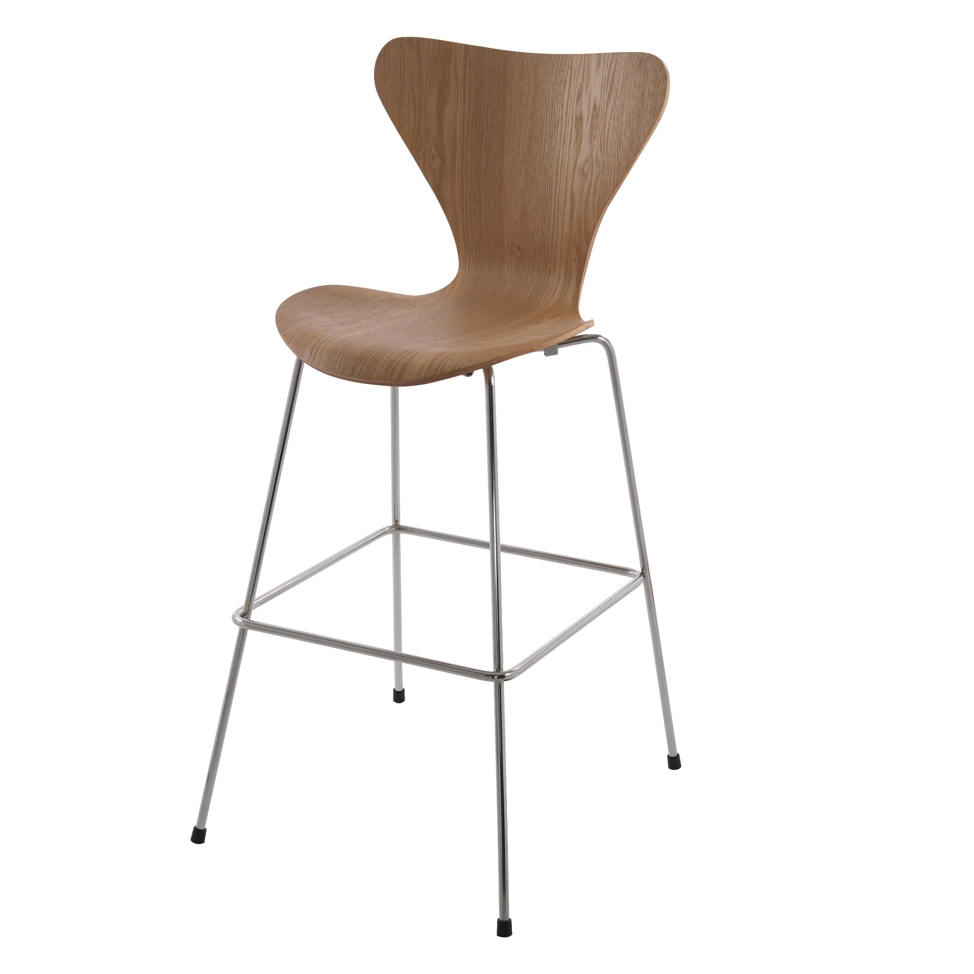 Arne Jacobsen style, Barstol Butterfly series 76cm natural